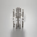 Movement holder for 12 clock movements, horizontal