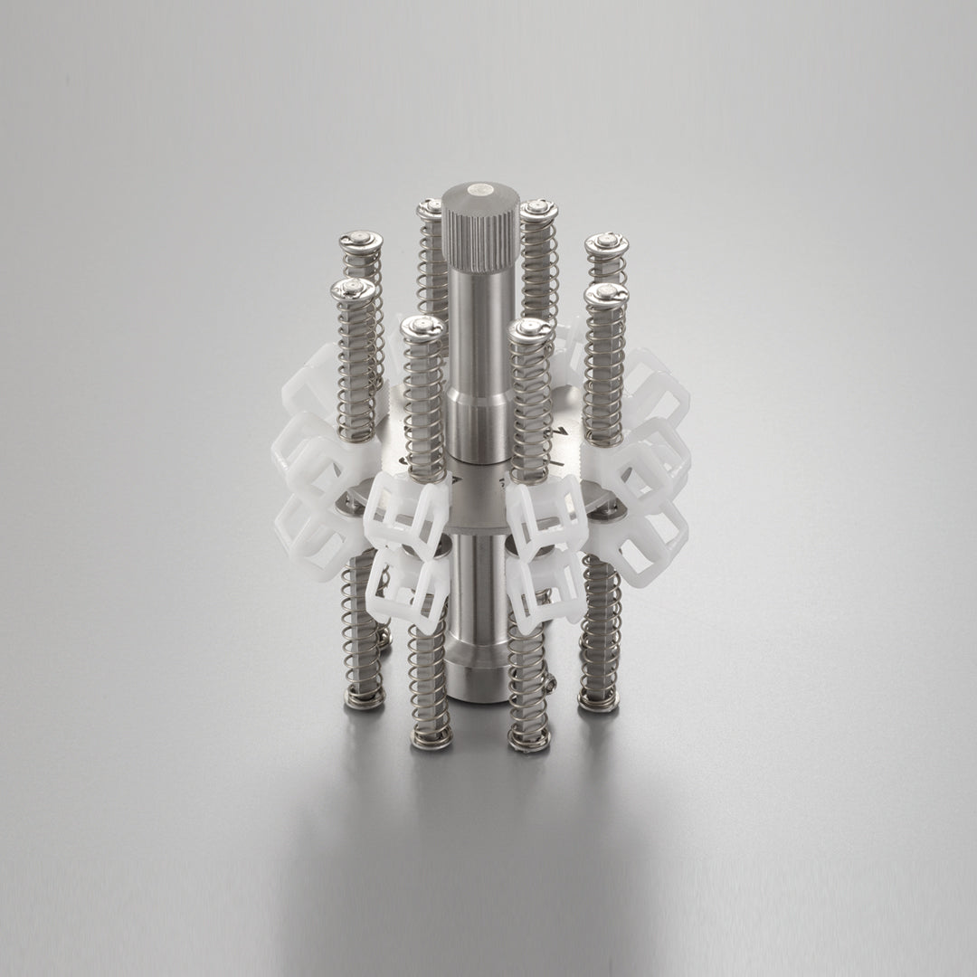 Movement holder for 12 clock movements, horizontal