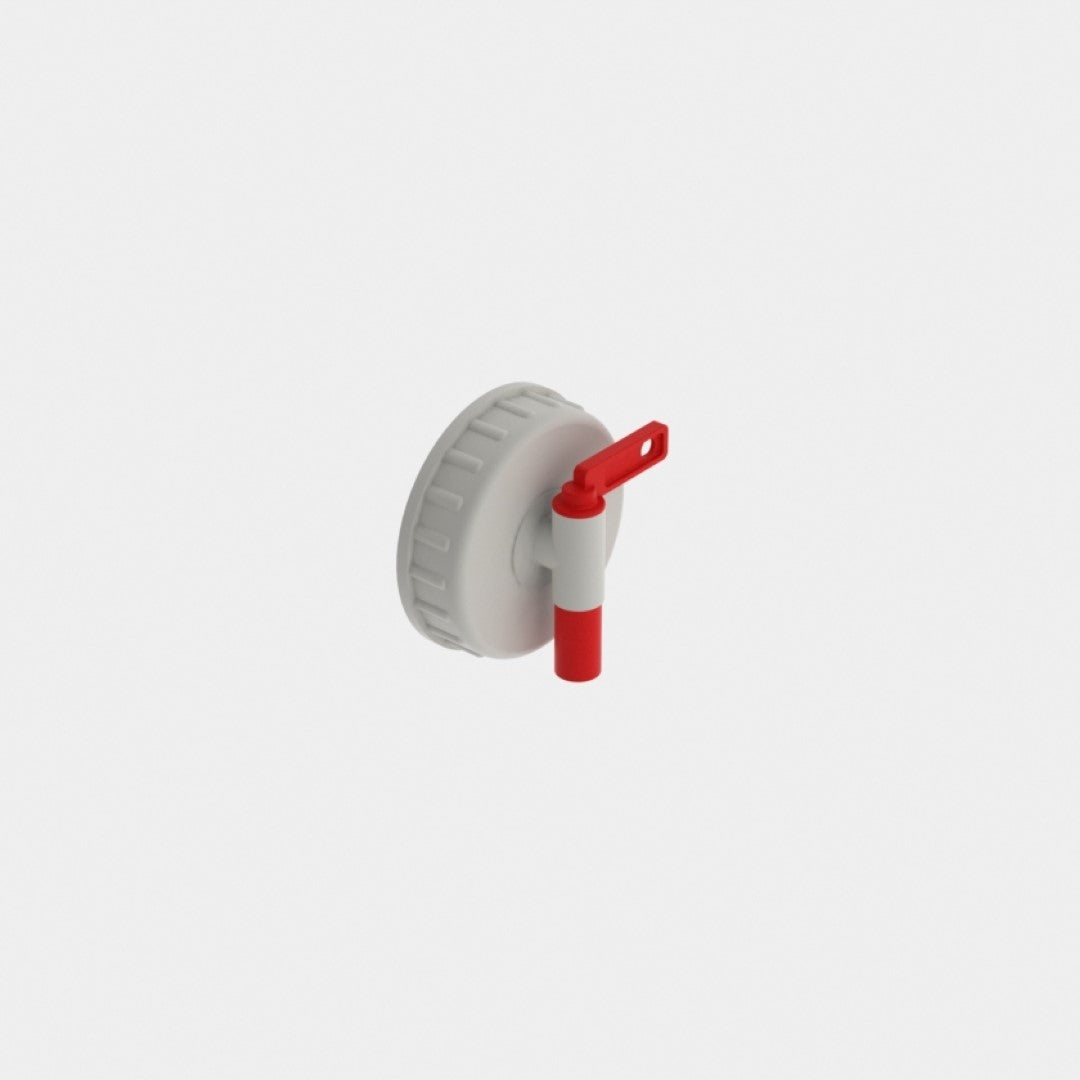 Drain valve for media container