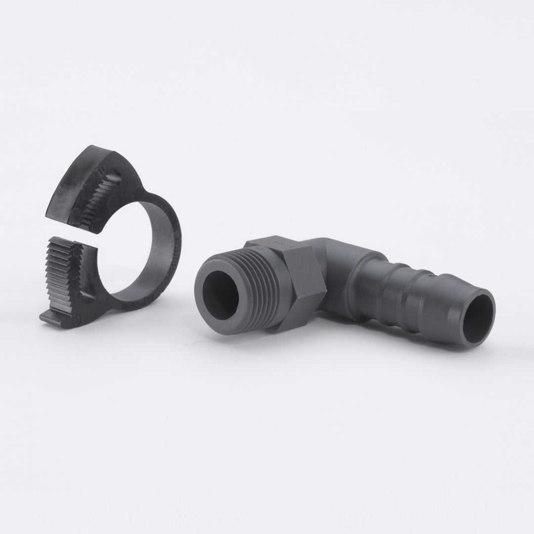 drain nozzle and pipe clamp